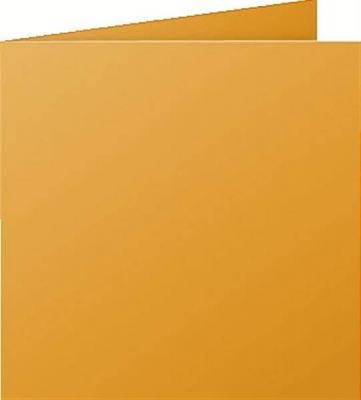 POLLEN Clairefontaine Carte 210g Pli&eacute;e 135x135 Capucine 210g Pqt 25