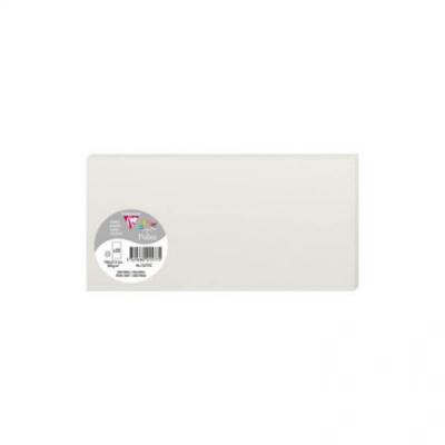 POLLEN Clairefontaine Carte Simple 210g 106x213 Gris Perle Pqt 25