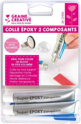 GRAINE CR Colle epoxy 2 composants pour p&acirc;te polym&egrave;re