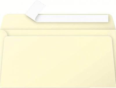 CLAIREFONTAINE Paquet De 20 Enveloppes Pollen 110x220mm Dl Jaune Canari 120g