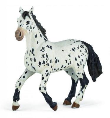 PAPO Figurine  Cheval Appaloosa Noir 