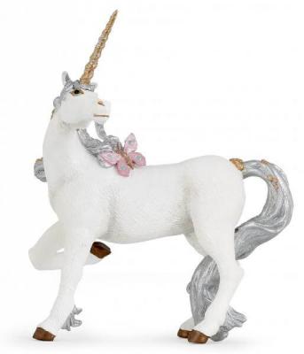 PAPO  Figurine Licorne argent&eacute;e Pour Enfant