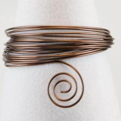  Fil aluminium - Chocolat - 5 m x 1.5 mm 