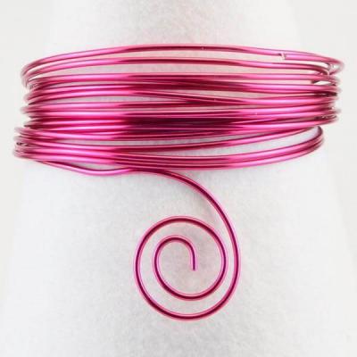  Fil aluminium - Rose vif - 5 m x 1.5 mm 