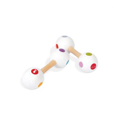 JANOD  Confetti Maracas Barbell Blanc 1-3 Years