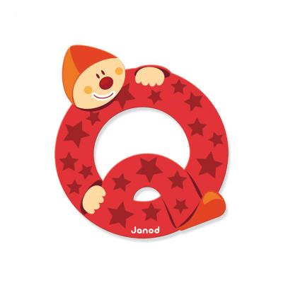  Janod Clown Letter Q Rouge 3-6 Years