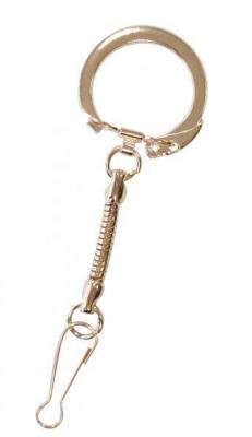GRAINE CR Attache m&eacute;tallique porte-cl&eacute; dor&eacute;