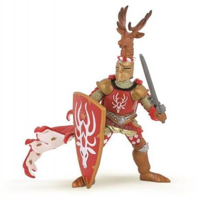 PAPO Figurine  d'&eacute;poque M&eacute;di&eacute;vale, Chevalier Cerf Rouge