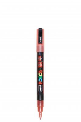 POSCA  Marqueur PC3ML Pte conique fine en plastique Rouge Paillet&eacute;