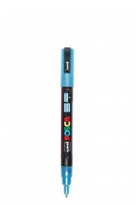 POSCA  Marqueur PC3ML Pte conique fine en plastique Bleu Clair Paillet&eacute;