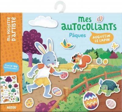 Ma pochette d'artiste - mes autocollants p&acirc;ques - augustin le lapin