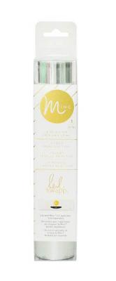 MINC (HEIDI SWAPP) Feuille m&eacute;tallis&eacute;e pour minc argent&eacute; 15x150cm - 