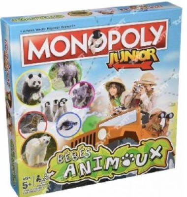 WINNING MOVES Monopoly Junior B&eacute;b&eacute;s Animaux