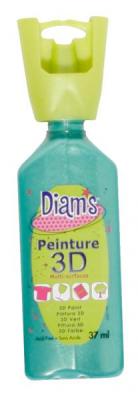 DIAM S DIAM'S Peinture 3D Tous Supports, Vert Feuille nacr&eacute;, 37 ml
