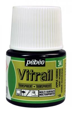 PEBEO  Peinture Vitrail P&eacute;b&eacute;o 45 Ml - Vert Pomme