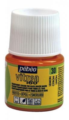PEBEO  160 Vitrea Flacon de peinture sur verre glac&eacute; Citron 45 ml