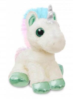 AURORA Peluche Licorne 12 Bubbles Cream Sparkle Tales