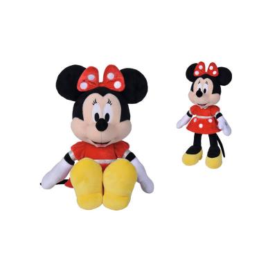 NICOTOY Personnage en peluche  Minnie Robe Rouge 35 cm 
