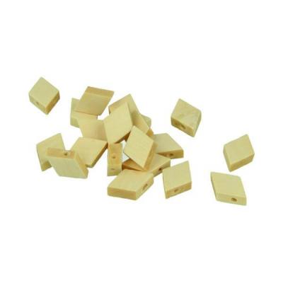 ARTEMIO 20 perles en bois losanges 20 mm 