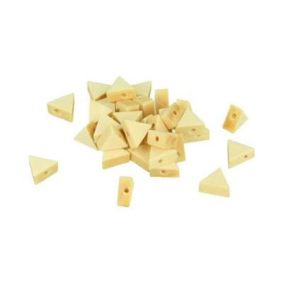 ARTEMIO Perles en bois -  - Triangle 11x9,7x4,9mm - Marron - Bijoux personnalis&eacute;s - D&eacute;coration cr&eacute;ative