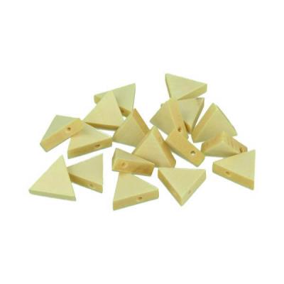 ARTEMIO 20 perles en bois triangles 20 x 17 mm 