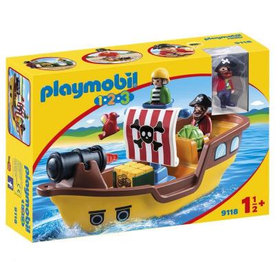 Playmobil 1.2.3 9118 B&acirc;teau de pirates