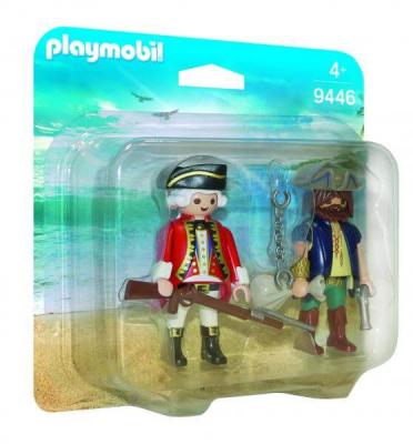 Playmobil Pirates Les Pirates des t&eacute;n&egrave;bres 9446 Pirate et soldat 