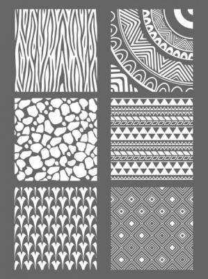 GRAINE CREATIVE Pochoir pour p&acirc;te polym&egrave;re - Ethnique - Graine cr&eacute;ative