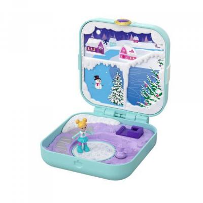 MATTEL Coffret avec poup&eacute;e Polly Pocket Polly au P&ocirc;le Nord