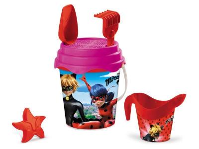 MONDO Beach Toys Seau Garni &Oslash; 17 + Arrosoir Miraculous