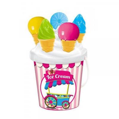 MONDO Seau plage  avec moules glaces 17 cm