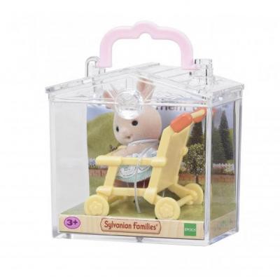 SYLVANIAN FAMILIES SYLVANIAN FAMILES - 5200 - Valisette B&eacute;b&eacute; Lapin/Poussette - Les b&eacute;b&eacute;s