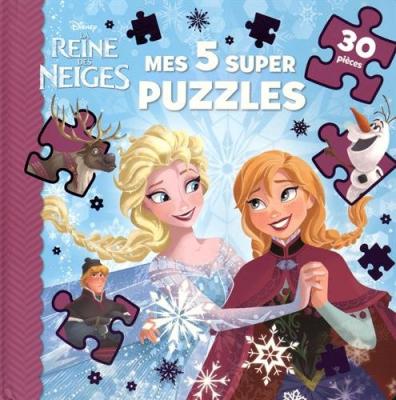 [HACHETTE JEUNESSE] La reine des neiges : mes 5 super puzzles 