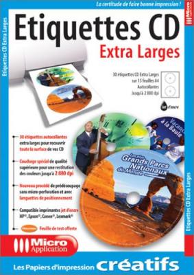MICRO APPLICATION  &eacute;tiquettes CD XXL