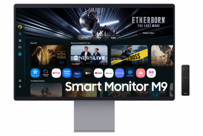 SAMSUNG  Smart Monitor M90SF 32 4K UHD OLED 165Hz HDR10+ Argento