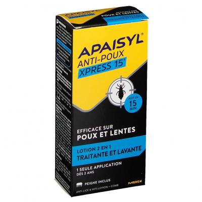 MERCK Traitement Anti-poux Xpress 15min Apaisyl - Le Flacon De 100ml