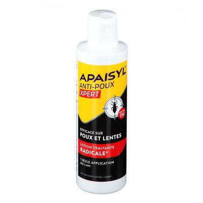 APAISYL  xpert lentes et poux - lotion + peigne, 200ml