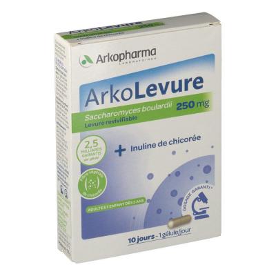 ARKOPHARMA Arkolevure 250mg + Inuline De Chicor&eacute;e10 G&eacute;lules