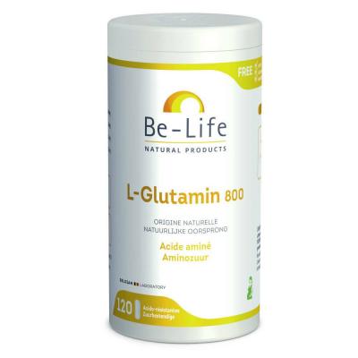 BE LIFE L-Glutamin 800 - Intestins Acide Amin&eacute; Essentiel D'origine Naturelle 120 G&eacute;lules - Be-Life