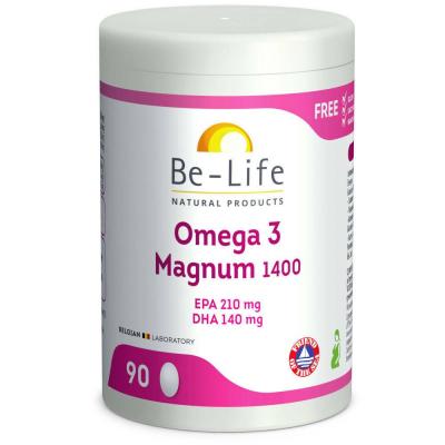 BE LIFE BeLife Omega 3 Magnum 1400, Blanc, 90 Capsules