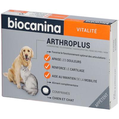 BIOCANINA  Arthroplus Chien et Chat 40 comprim&eacute;s app&eacute;tents