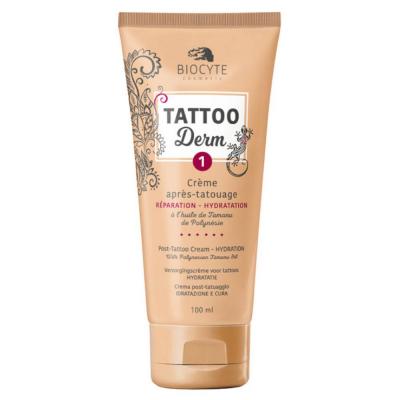 BIOCYTE  Cosm&eacute;tique - Tattoo Derm 1 cr&egrave;me apr&egrave;s tatouage tube 100ml