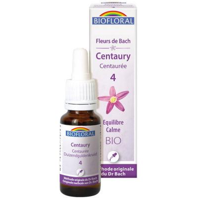 BIOFLORAL Fleur De Bach Elixir Centaury n&deg;4 Centaur&eacute;e 