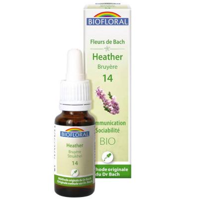 BIOFLORAL France Herboristerie FLEURS DE BACH n&deg;14 Heather, Bruy&egrave;re