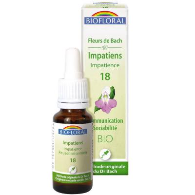 BIOFLORAL Fleur De Bach Elixir Impatiens n&deg;18 Impatience 