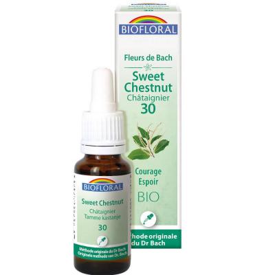 BIOFLORAL Fleur De Bach Elixir Sweet Chestnut n&deg;30 Ch&acirc;taignier 