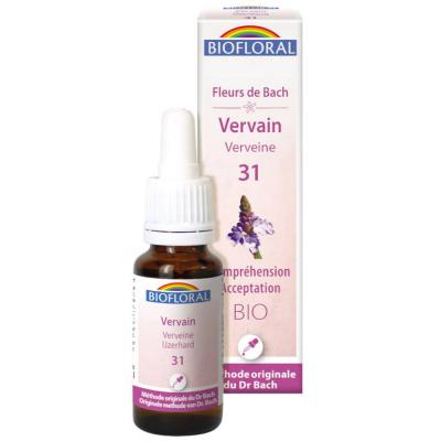 BIOFLORAL France Herboristerie FLEURS DE BACH n&deg;31 Vervain, Verveine