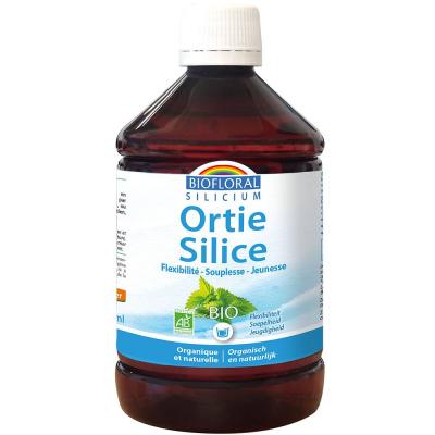 BIOFLORAL  Ortie-silice Buvable Bio, Articulations et vitalit&eacute;, 500 ml