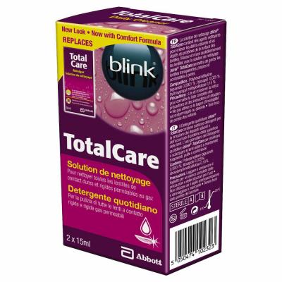 AMO  Total Care - Solution de nettoyage pour lentilles, 30ml