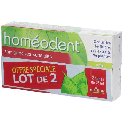 HOMEODENT Boiron hom&eacute;odent&reg; Dentifrice bi-fluor&eacute; aux extraits de plantes